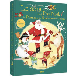 LE SOIR AVEC LE PÈRE NOEL, LES RENNES ET LES BONSHOMMES DE NEIGE